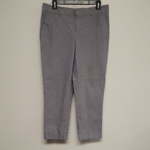 Banana Republic White and Blue Pants